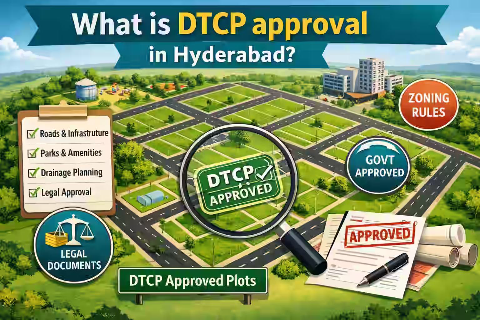 What is DTCP approval in Hyderabad?