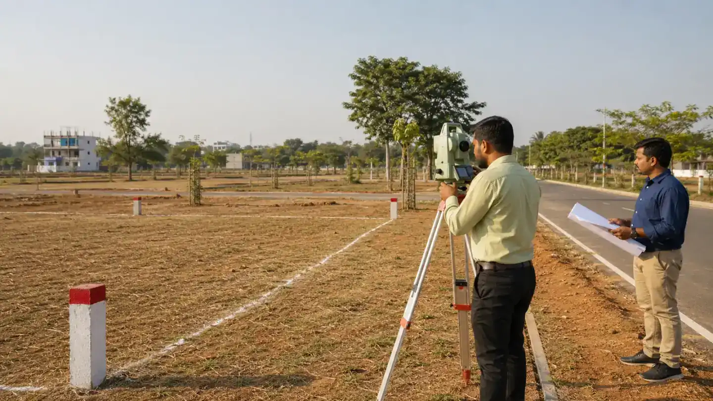 Plot Demarcation and Boundary Verification Before Purchase