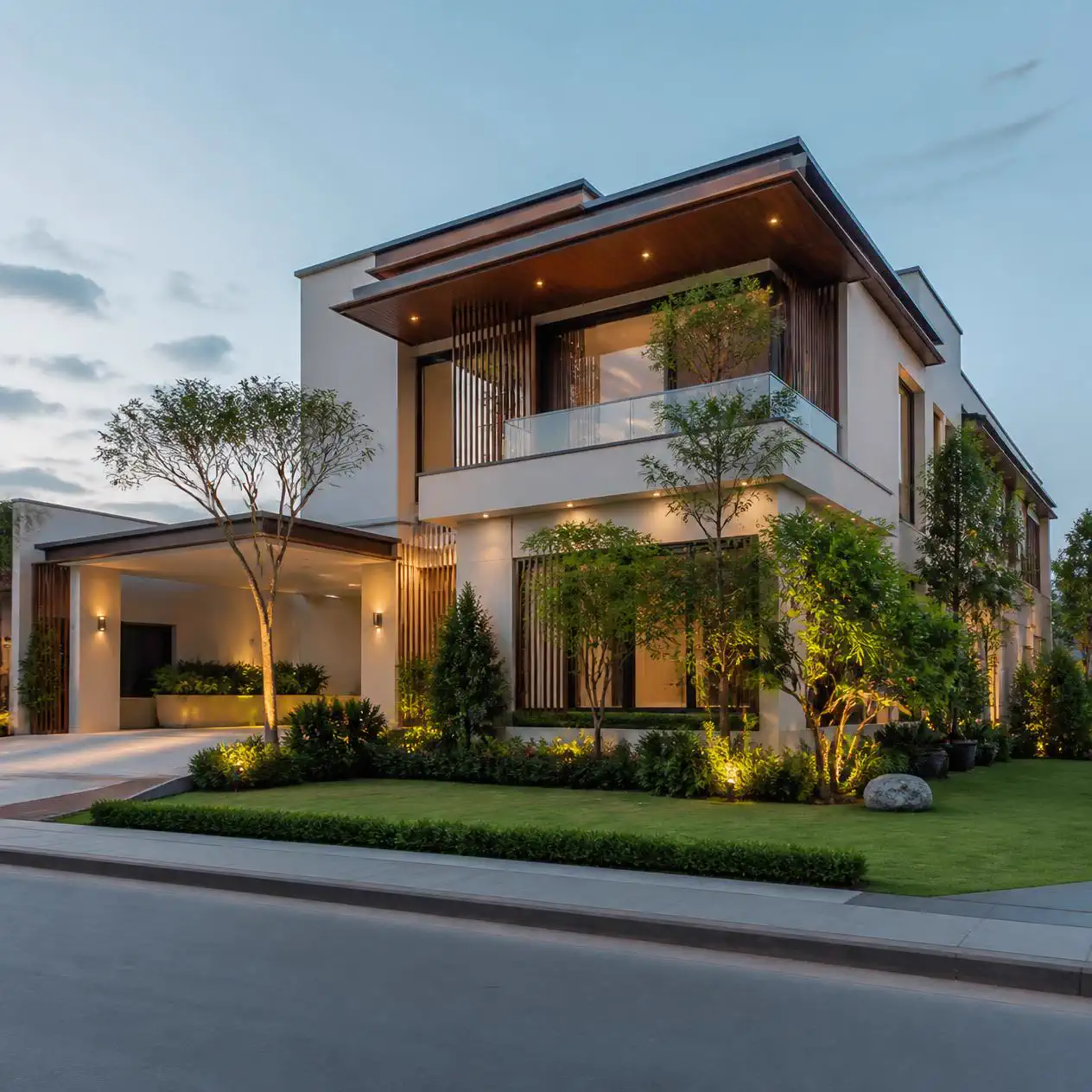 Modern corner home demonstrating design flexibility and two-side frontage