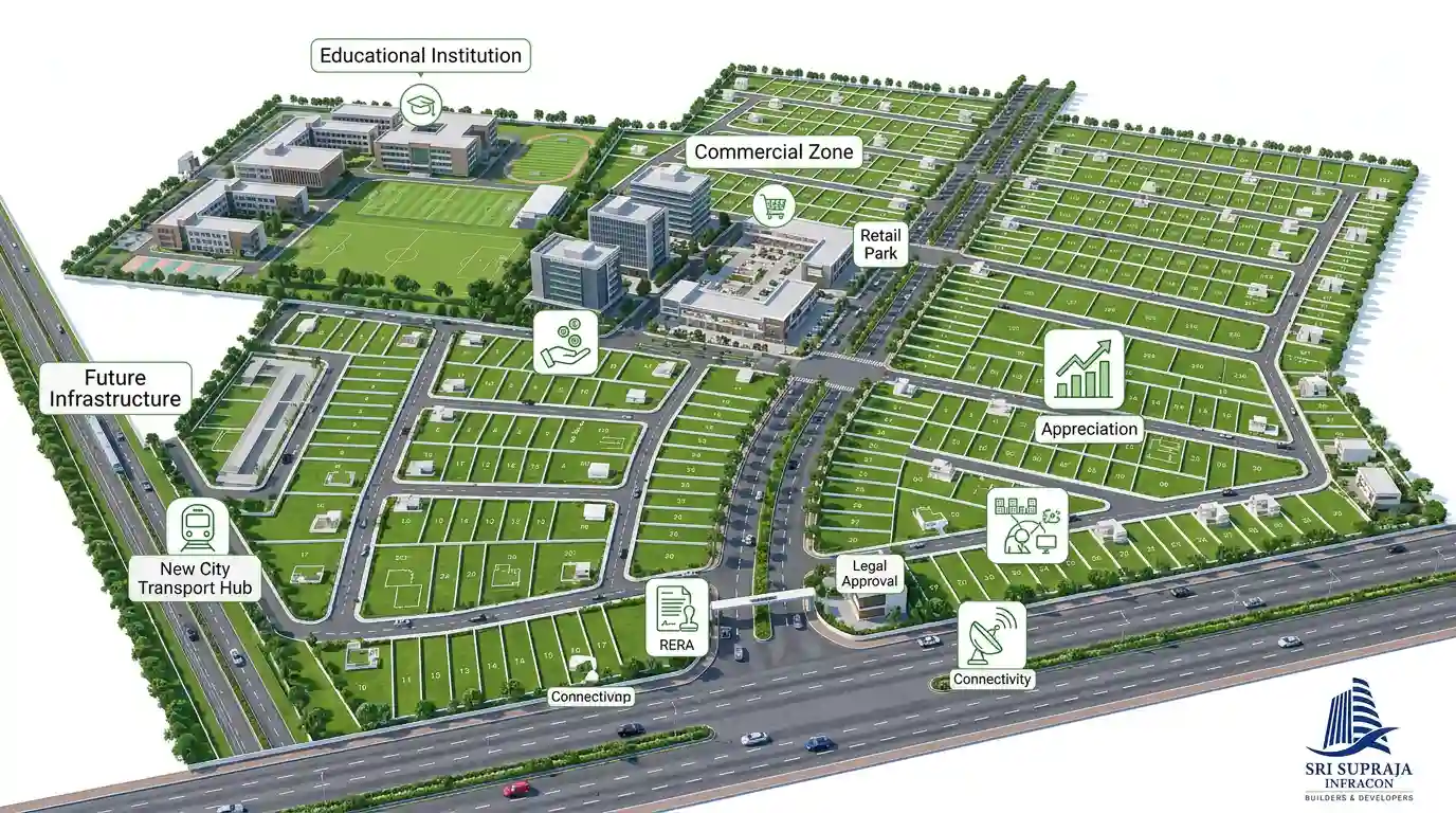 Location analysis before investing in a residential plot