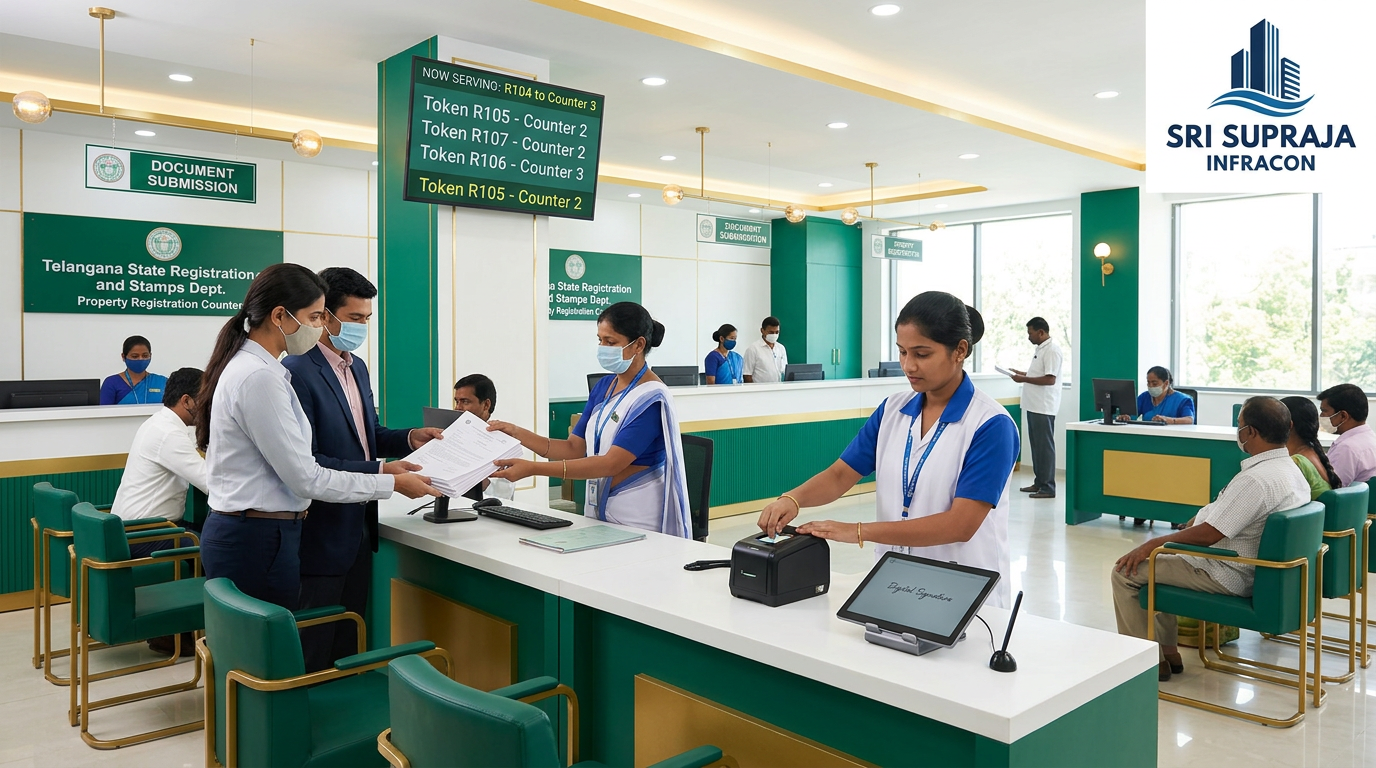 Telangana Sub Registrar Office process for plot registration