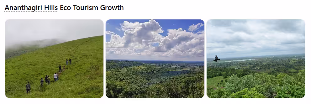 Ananthagiri Hills eco tourism Hyderabad scenic views trekking destination near Hyderabad